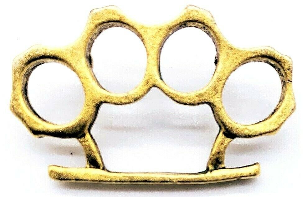 Brass Knuckles Collectible Vintage Chrome Pendent Duster Biker